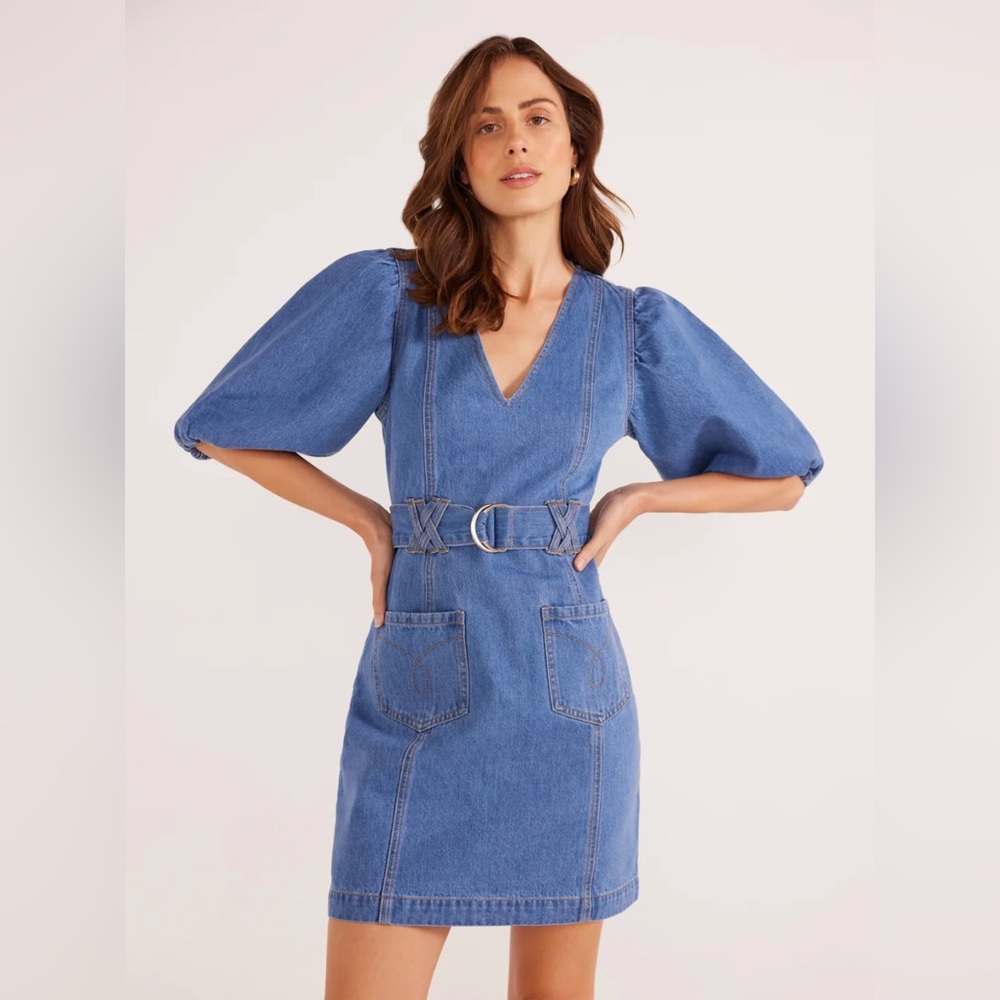 MinkPink Denim Peyton Dress
